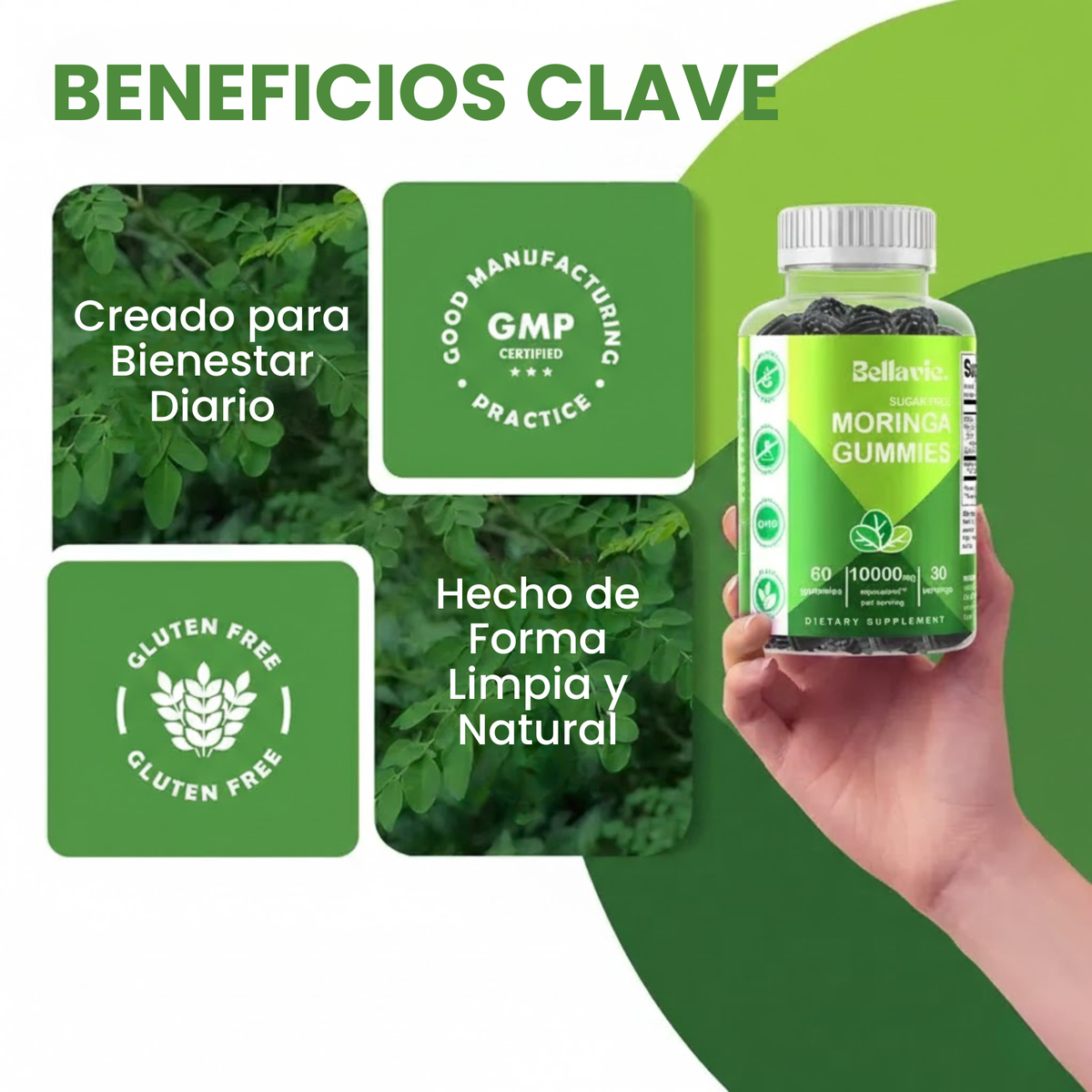 Bellavie Gomitas Moringa – Poder Sin Azúcar