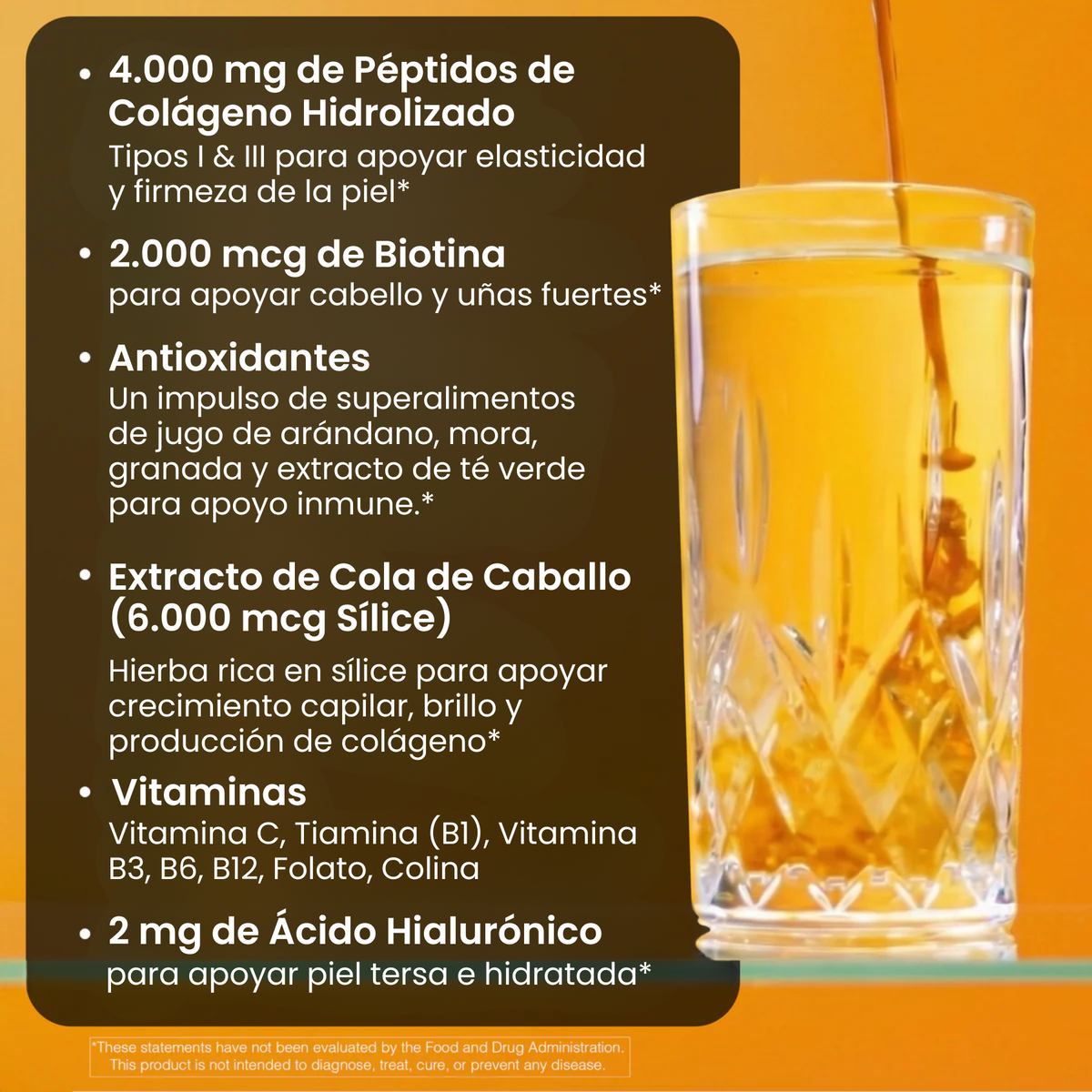 Colágeno Líquido Hidrolizado con Biotina